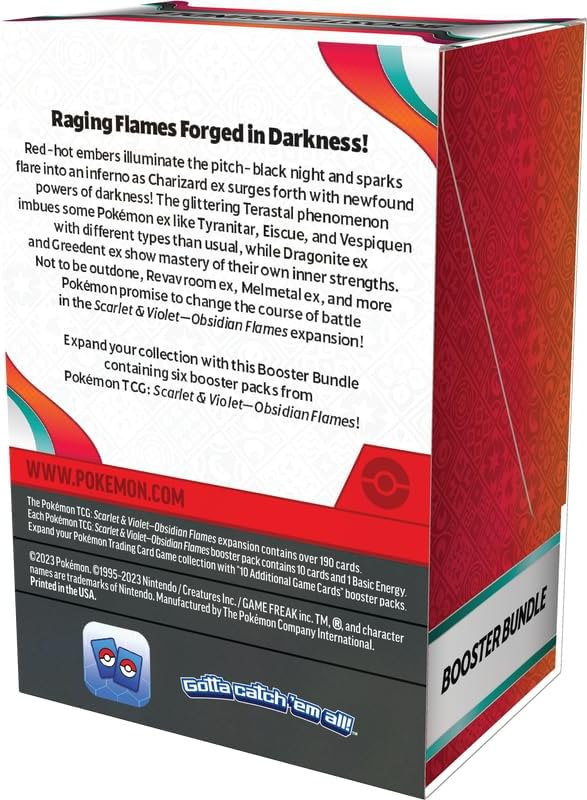 Pokemon Scarlet & Violet 3 Obsidian Flames Booster Bundle