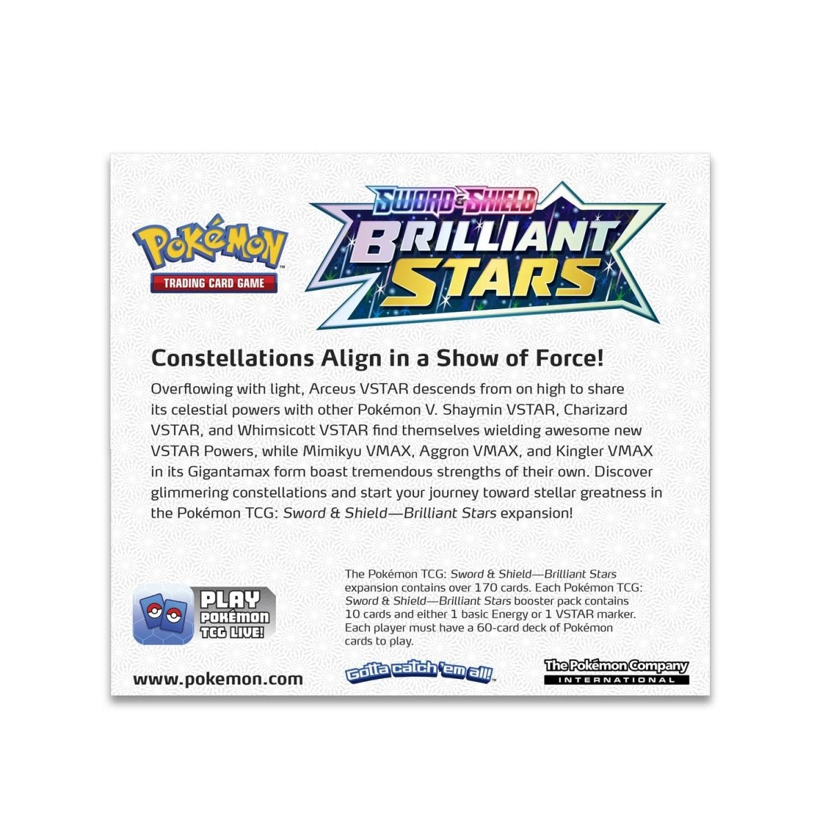 POKÉMON TCG: Sword & Shield-Brilliant Stars Booster Display Box (36 Packs)